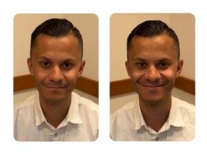 Stoelmassage voor en na 3